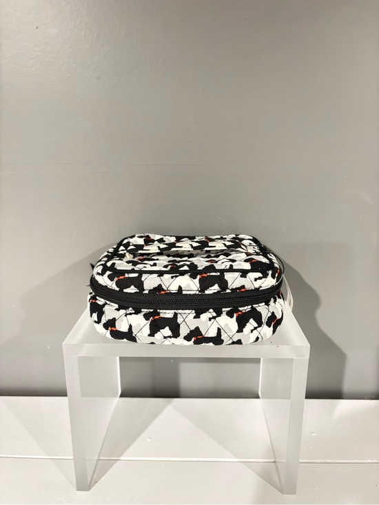 Vera Bradley Handbags - Vera Bradley Quilted Black, White & Orange Patterned Jewelry Case